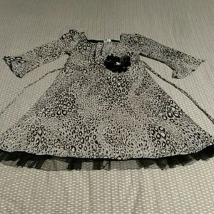 Girls dress with irredescent sparkles